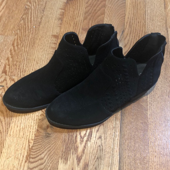 Top Moda black zip bootie sz 8 - Picture 1 of 4